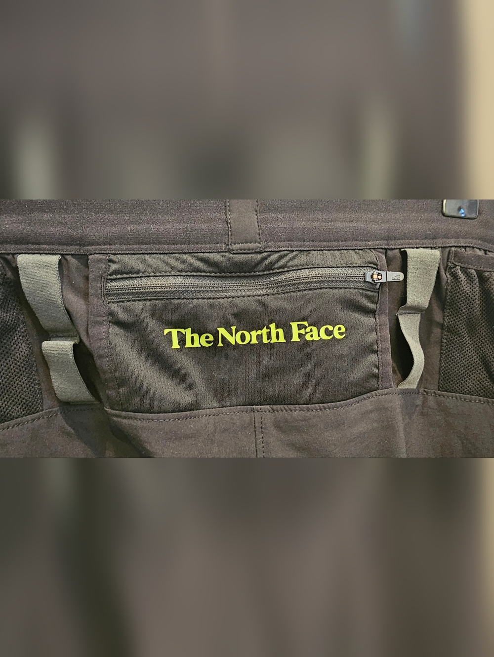 The North Face Men’s Black Joggers with Neon Graphic  Trailwear OKC - Picture 9 of 11